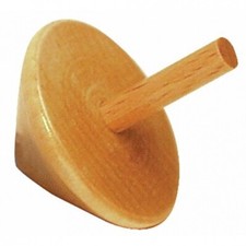 Kreisel aus Holz natur -