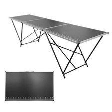 Tapeziertisch klappbar, Arbeitstisch 300 x 60 cm, Mehrzwecktisch mit Messskala