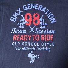 Langarm-Shirt Longsleeve Gr. 110/116 Bike BMX Fahrrad blau rot Junge TCM Tchibo