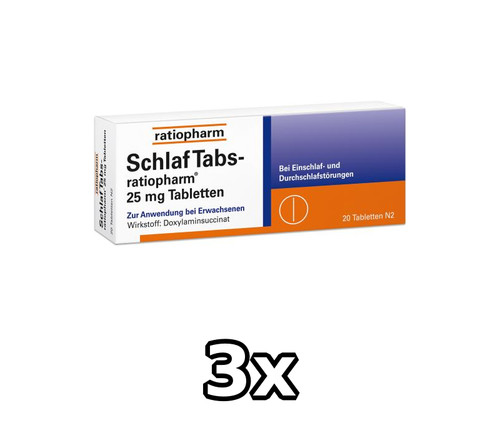 Schlaf tabs ratiopharm 25 - schlaf,
