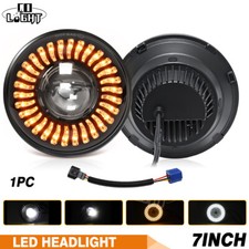 7" LED Motorradlicht mit dynamischem Halo DRL für Harley Davidson /Honda/Yamaha