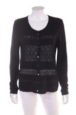 SÔNIA BOGNER Strickjacke Baumwolle L schwarz