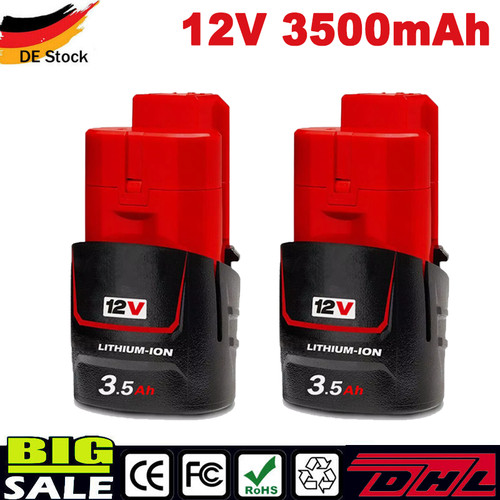 2pack akku für - für, milwaukee