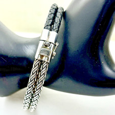 BUDDHA TO BUDDHA Katja Knoten Armband - Sterling und Leder