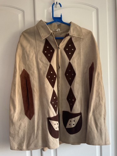 Vintage wildleder poncho made - vintage,