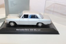 Mercedes 300 SEL 6.3 silbergrau B66040535 Dealer Edition OVP 1:43 Minichamps