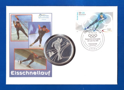 Eisschnelllauf numisbrief - eisschnelllauf, **