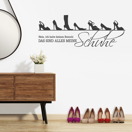 Wandtattoo spruch nein - , "nein