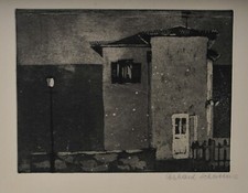 Eberhard Schlotter /Radierung /Handsigniert/ 1953