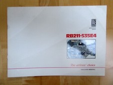 Broschüre, Prospekt, ROLLS-ROYCE FLUGZEUG TURBINEN, 20 Seiten 1996 TOP ZUSTAND