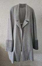 ZARA Mantel, grau, mit