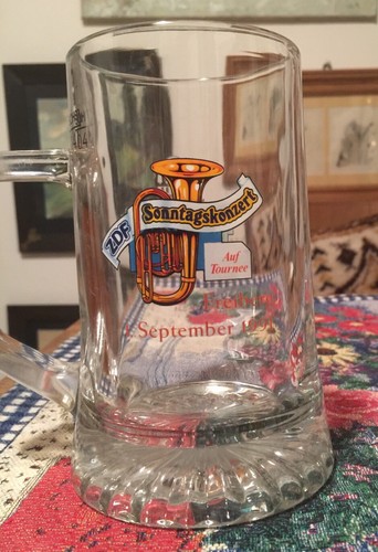 Glas bierkrug freiberger - freiberger, bier