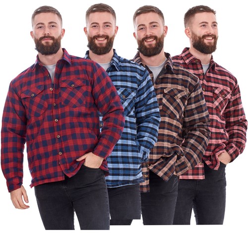 Herren wattiertes arbeitshemd - herren,