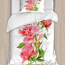 Aquarell Bettwäsche Set Rosa