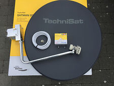 TechniSat Satman850Plus mit TechniSat Quatro-Switch-LNB (4Teilnehmer) grau neu