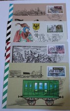 DDR Erstagskarte 4 Stück 500 Jahre Postwesen 