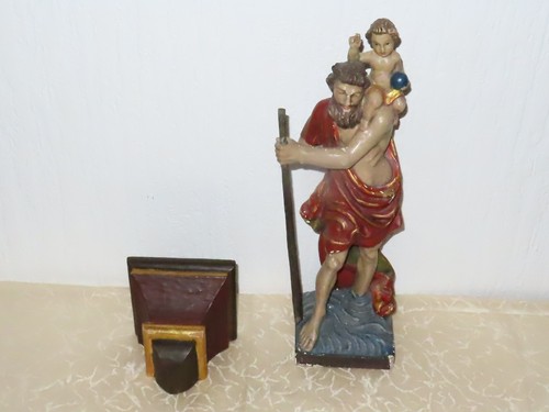 Heiligenfigur holzfigur - heiligenfigur, "