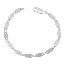 Plattenarmband 6mm Massiv