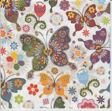 3 Servietten ~ Bunte