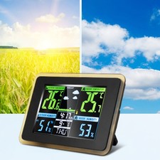 Wetterstation Funk mit Außensensor Digital Farbdisplay Innen Außen USB/EUStecker