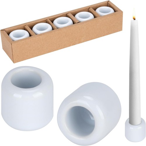 Keramik kerzenhalter set - set, weiß
