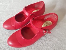 Flamenco-Schuhe für Kinder, Marke: Ramirez, Größe 34, rot, Absatz ohne Nägel