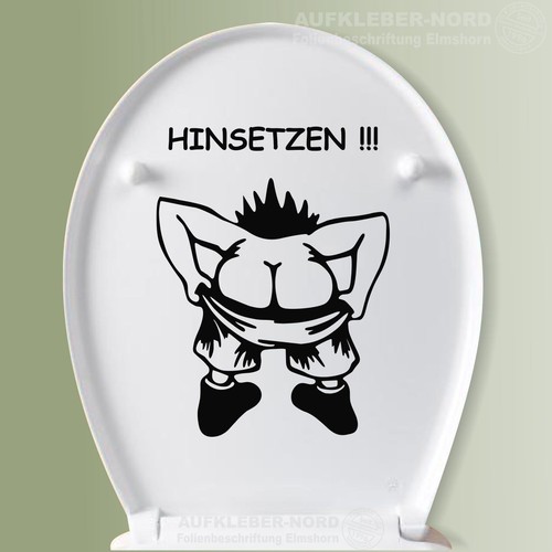 Wandtattoo hinsetzen 28x21cm - wandtattoo,