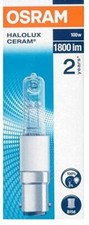 Osram 64496 Halogen Halolux Ceram B15d 100W warmweiß OVP EEK: G (Spektrum A-G)