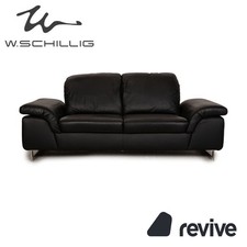 Willi Schillig 29830 Leder Zweisitzer Schwarz Funktion Sofa Couch