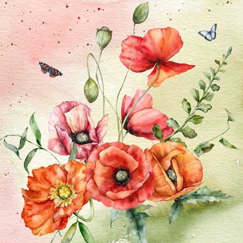 Servietten papier 33x33cm - 20,