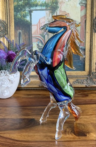 Glasfigur pferd skulptur - skulptur, glas