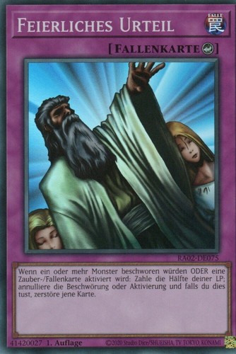 Yugioh feierliches urteil - yugioh, 1x