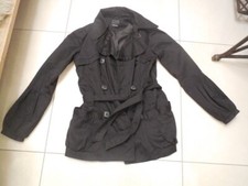 sexy Trench-Coat von Vero Moda Gr. S schwarz Baumwollmischung gefüttert