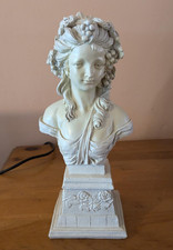 Frau Kunst Büste Statue leicht Harz französischer Look 11 cm groß