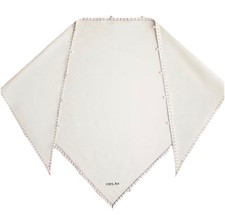 Chylak Heritage Schal mit Perlen Creme