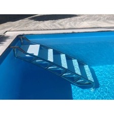 Pooltreppe Schwimmbadleiter Poolleiter Edelstahlleiter Leiter Treppe 1,2 - 1,5m
