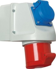 Walther Werke Mini-Kombi Wanddose 16A 114 IP44 CEE-Steckdosen Kunststoff