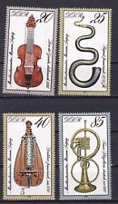 Briefmarken  DDR Musikinstrumente Museum Leipzig MI 2445-48 **