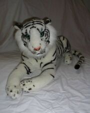 BAMBIA großer weißer Tiger Stofftier Plüschtier 70cm lang, 30cm hoch , TOP