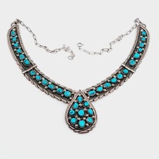 Native Zuni Türkis Halskette