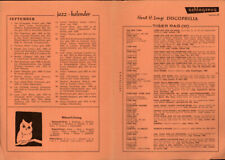 "Schlagzeug" Jazz in Wort und Bild,Beilagen Discophilia von Horst. H. Lange B139