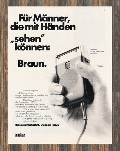 Braun sixtant 6006 - , reklame