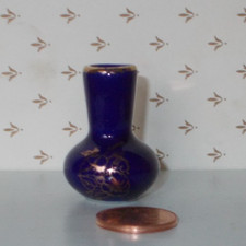 Porzellan MINIATUR Vase Kobalt