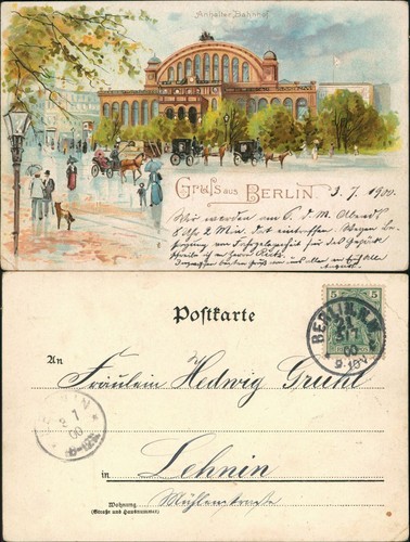 Litho kreuzberg berlin - litho, ak