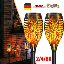 6 Stk Solarfackeln für Außen