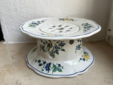 Villeroy & Boch Phönix blau Rechaud Stövchen für Kanne selten 2-tlg geklebt
