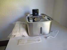 DownyPaws 3L Katzenbrunnen Edelstahl mit Bewegungsmelder und Akkubetrieb USB-C