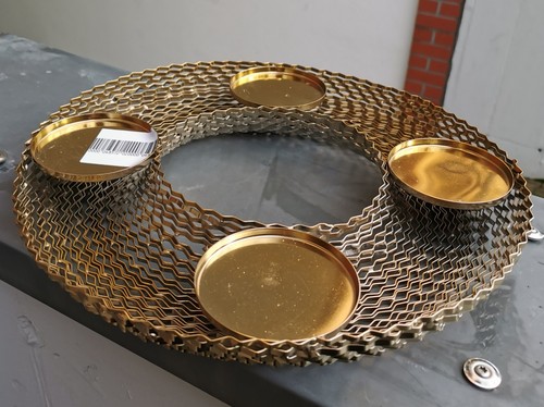 Qvc adventskranz design - design, gold