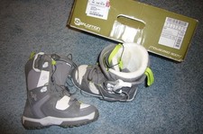 snowboard boots Salomon Damen UK 5  F 38  IVY flow gebraucht grau weiß grün