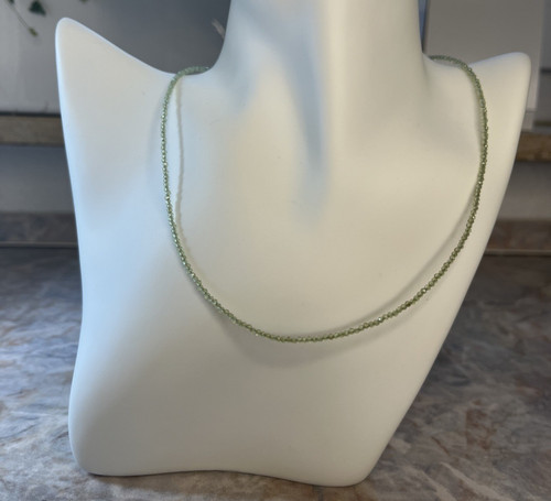 Zarte grüne prehnit kette - zarte,